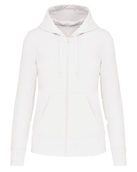 YTWOO YTWOO Nachhaltiges Basic Kapuzensweatshirt für Damen aus Nachhaltigen Materlialien, Weiß, – Produktbild 3 von 4