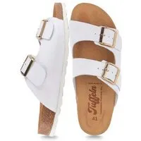 Tuffeln Tuffeln Leder-Pantoletten Norderney mit anatomischem Kork-Fußbett Zweischnaller-Sandalen – Produktbild 1 von 1
