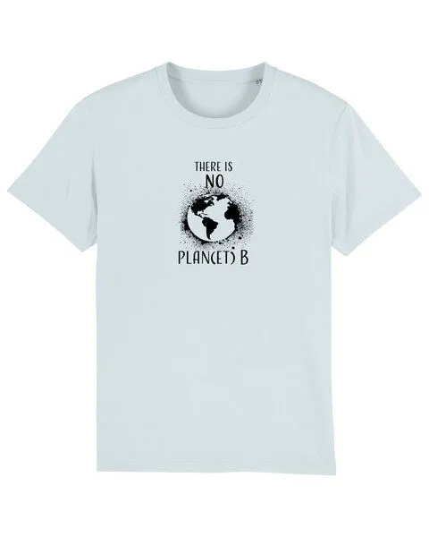 Human Family Human Family Bio Unisex T-Shirt "There is NO Plan(et) B", Babyblau, – Produktbild 1 von 4