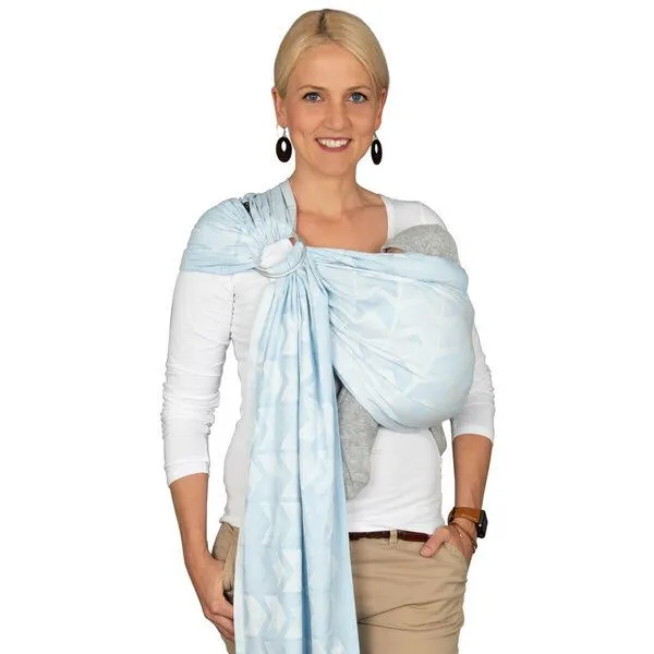Hoppediz Hoppediz Babytragetuch - Ring-Sling kbA, Amsterdam aqua, – Produktbild 1 von 3