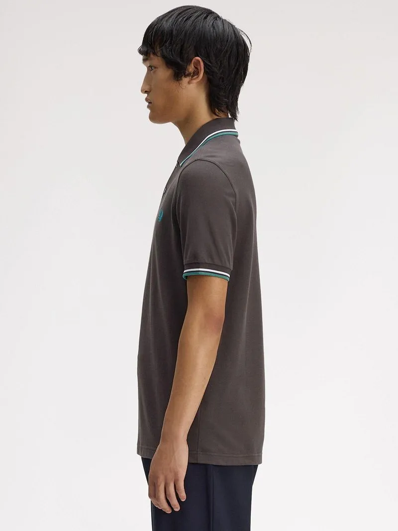 Fred Perry Fred Perry Polo Twin Tipped M3600 Grau 85B - Größe XL, Grau, – Produktbild 2 von 5