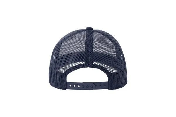 Atlantis Headwear Atlantis Headwear Kinder Rapper Cap zweifarbig, Weiss/navy, – Produktbild 4 von 5