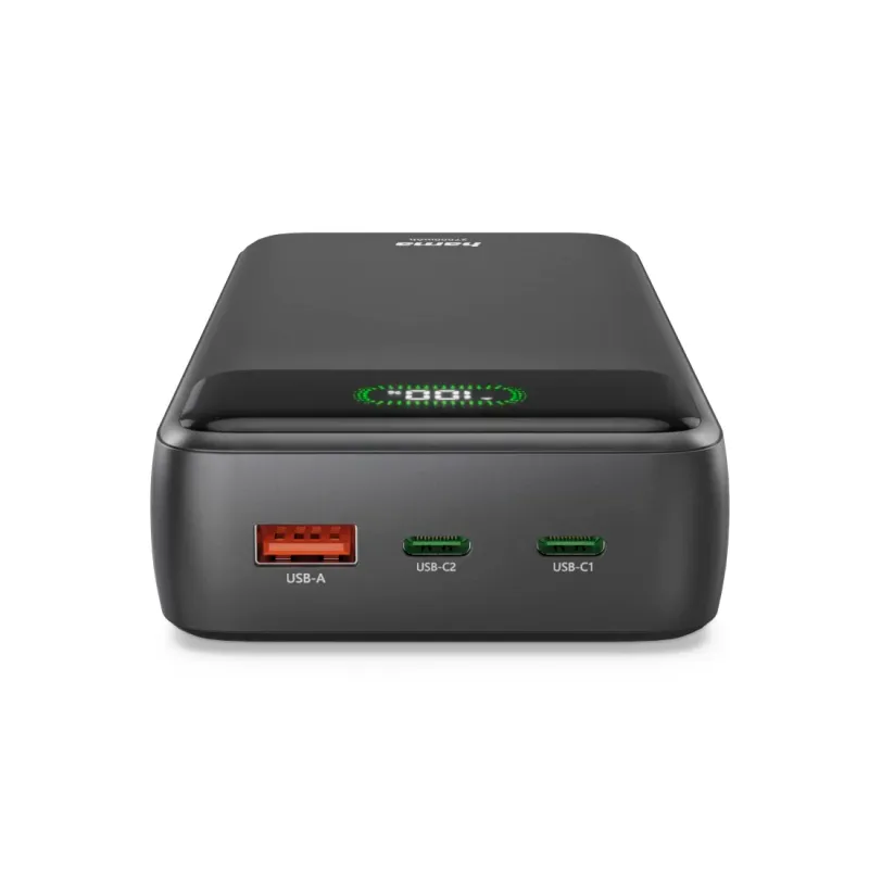 Hama Hama Power Pack "PD27-W65" 27000mAh, Ausgänge: 2xUSB-C, USB-A, Schnellladen – Produktbild 5 von 6