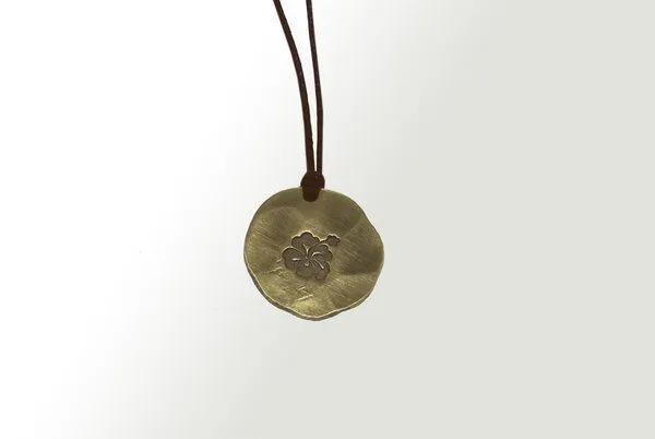Curió Dobrão Curió Dobrão Messing Halsband Ø32, Braun, – Produktbild 1 von 2