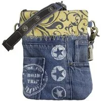 Sunsa Sunsa kleine Umhängetasche aus recycelter Jeans & Canvas Mini Jeanstasche – Produktbild 1 von 1