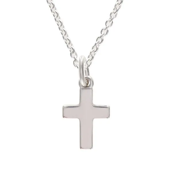 BELLYBIRD Jewellery BELLYBIRD Jewellery Kinderkette - kleines Kreuz, Anhänger/ Silber/ Silber vergoldet, Silber, – Produktbild 3 von 4