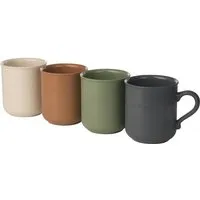 reMAIN reMAIN MAINmug - 4 St. stabile u. bruchfeste Mehrwegtassen mit Griff aus Recyclingkunststoff - nachhaltige Tassen für Heiß/Kaltgetränke - Kinderbecher - Camping - etc., Gemischt, – Produktbild 1 von 1