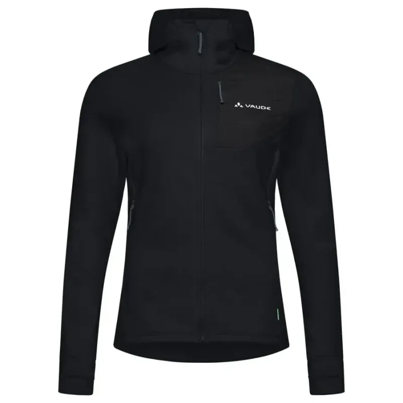 Vaude Fleece mit Kapuze und Reißverschluss, Damen VAUDE Monviso III, Noir, – Produktbild 1 von 1