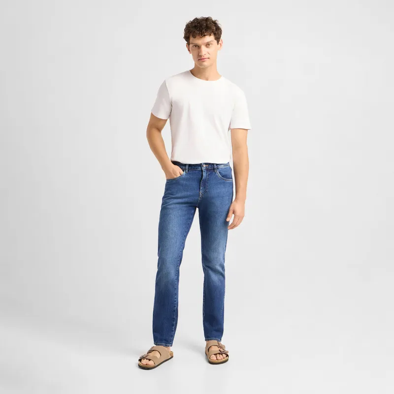 DAWN Herren Jeans DUSK Regular Straight DAWN Bio-Baumwolle, Dark blue, – Produktbild 1 von 5