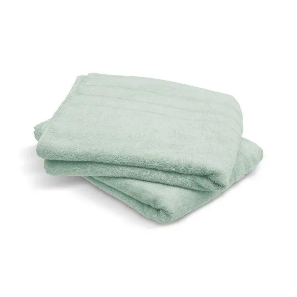 jilda-tex Ocean Safe by Jilda-tex Badetuch / Strandtuch 100% Bio-Baumwolle uni 80x180 cm, Mint, – Produktbild 1 von 2