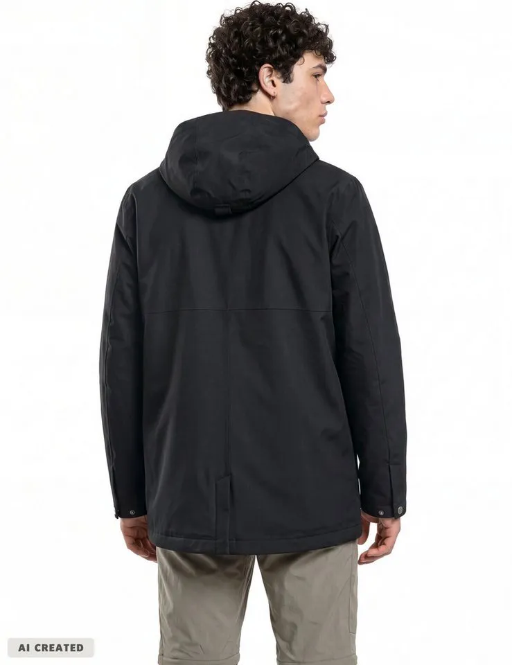 Vaude Vaude Outdoorjacke SE Men's Abelia Parka II (1-St) gefütterter Winterparka, Braun, – Produktbild 3 von 4