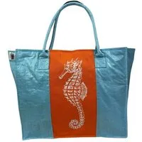 Beadbags Beadbags Einkaufstasche Ri94 recycelter Reissack, Seepferd blau, – Produktbild 1 von 1