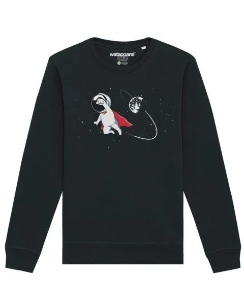 watapparel watapparel Sweatshirt Unisex Superastronaut, Black, – Produktbild 1 von 3