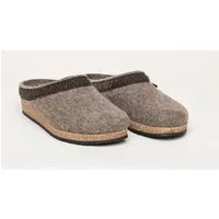 Stegmann Stegmann Filzclog 108 aus 100% edler Merino-Wolle für Damen & Herren | Hochwertiger Filz-Hausschuh - Made in Tirol, Braun, – Produktbild 1 von 3
