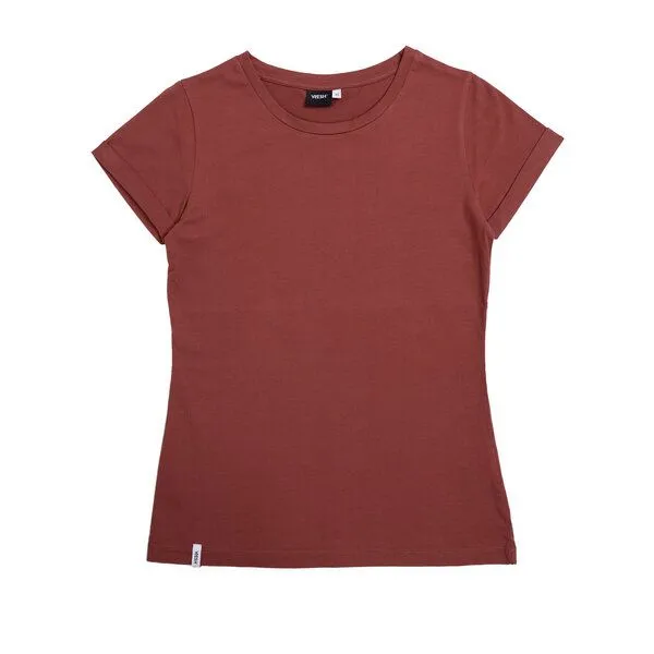 Vresh Clothing Vresh Clothing Vranka - T-Shirt aus Biobaumwolle, Mahagoni, – Produktbild 3 von 4