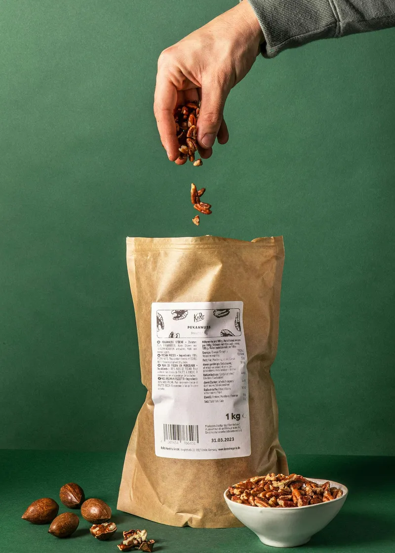 KoRo Pekannussbruch 1 kg – Produktbild 5 von 5