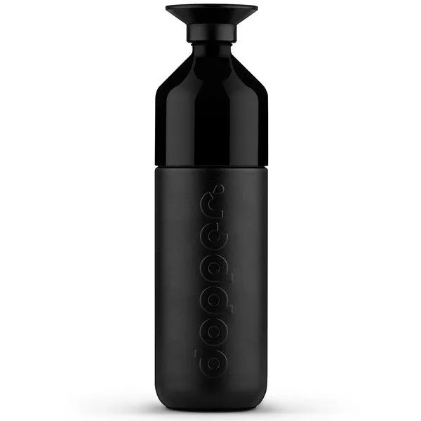 Dopper Thermosflasche Dopper Insulated 1L - Doppelwandig, auslaufsicher, hält 24h kalt / 9h heiß, Blazing black (schwarz), – Produktbild 1 von 3