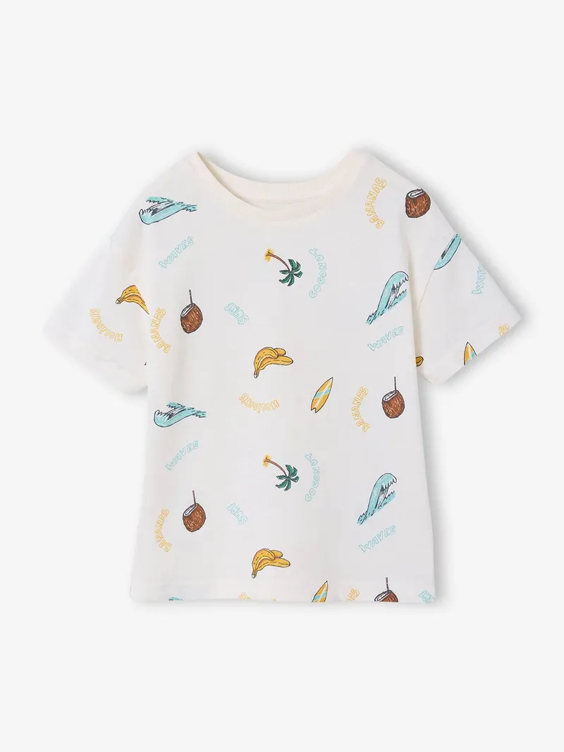 Vertbaudet T-Shirt Jungen, Weiß, – Produktbild 2 von 4