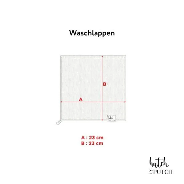 Hutch&Putch Hutch&Putch Musselin Waschlappen 2er Set - Baby Waschtuch - aus 100% Bio Baumwolle - Kuschelweich, Saugfähig und Schnelltrocknend, Anthrazit, – Produktbild 2 von 2