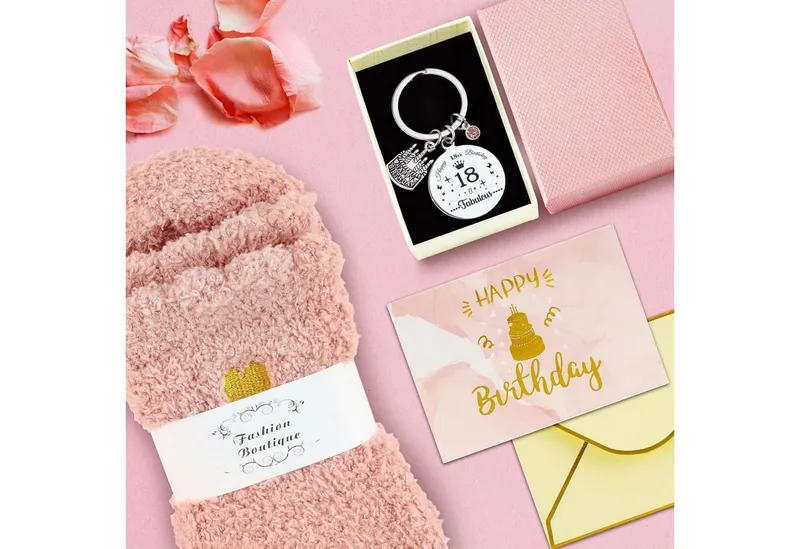LuxusKollektion Geschenkbox Geschenkset 18 Geburtstag Mädchen Freundin Schwester 18. Geschenkset, Bunt, – Produktbild 5 von 5