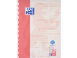OXFORD OXFORD Recycling Collegeblock A4+, 80 Blatt, kariert mit weißem Rand rechts, 90g/m² – Produktbild 1 von 1