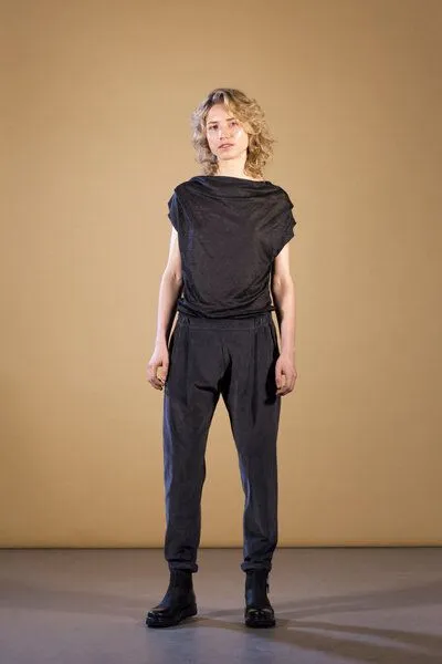 FORMAT FORMAT COSY II pants, cord unisex, Schwarz, – Produktbild 1 von 4
