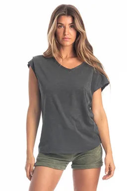 RAVENS VIEW IBIZA RAVENS VIEW IBIZA Damen vegan Oberteil Arizona Anthrazit – Produktbild 1 von 1