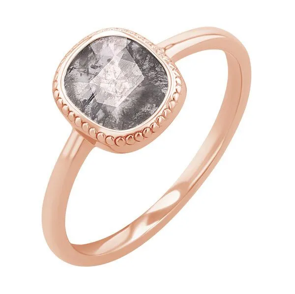 Eppi Eppi Ring mit Salt and Pepper Diamanten Esther, Rosa, – Produktbild 2 von 4