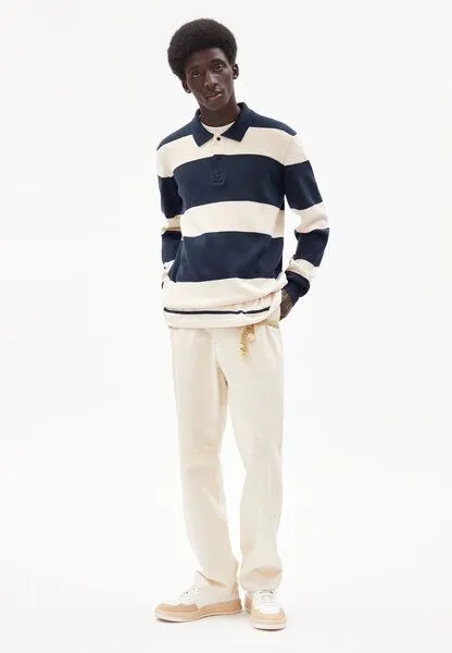 ARMEDANGELS ARMEDANGELS PAAPO STRIPES - Herren Pullover aus Bio-Baumwolle, Night sky-undyed, – Produktbild 4 von 4