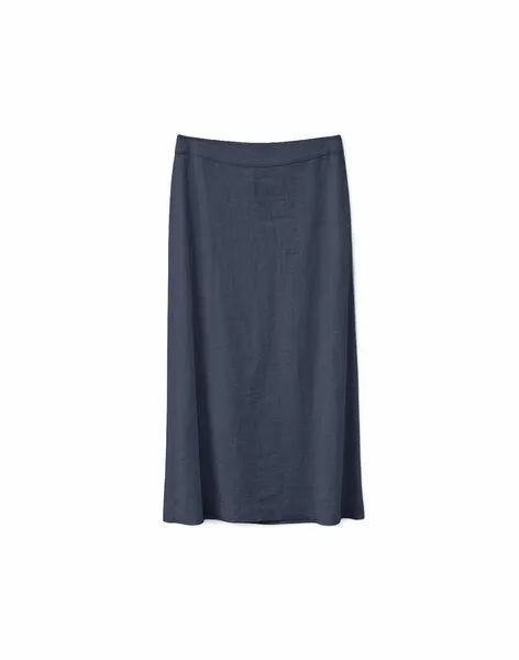 Mazine Mazine Rock - Linen Midi - aus 100% Leinen, Ink blue (blau), – Produktbild 1 von 4