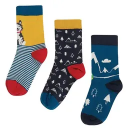Frugi Frugi Socken Indigo Husky 3 Pack - Rock my Socks – Produktbild 1 von 1