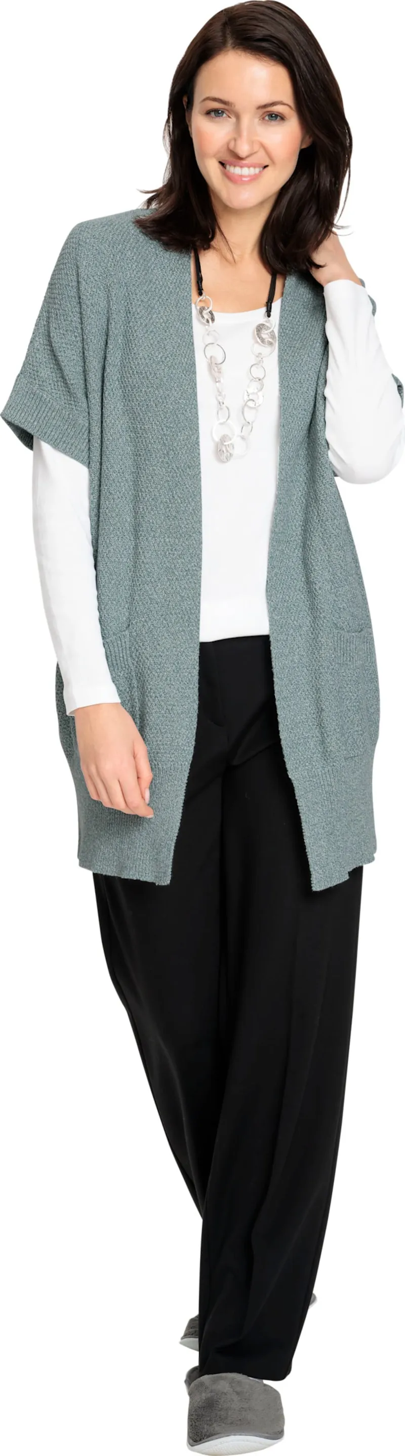 Witt Longstrickjacke, Jade-meliert, – Produktbild 2 von 2