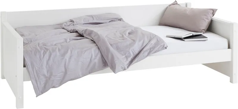 OTTO home Daybett "TIPO " zertifiziertes Massivholz, Gästebett, platzsparend, Option für 2. Schlafgelegenheit, Weiß, – Produktbild 5 von 5