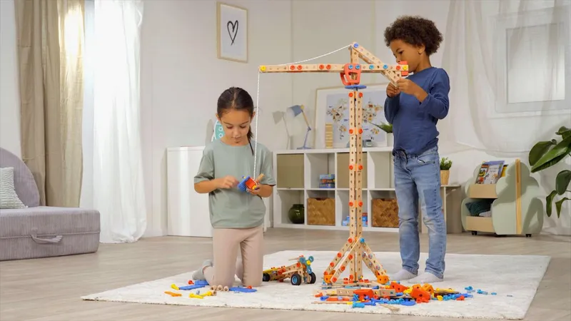 eichhorn eichhorn Constructor Kran Konstruktionsspielsteine, (248 St), Bunt, – Produktbild 4 von 4
