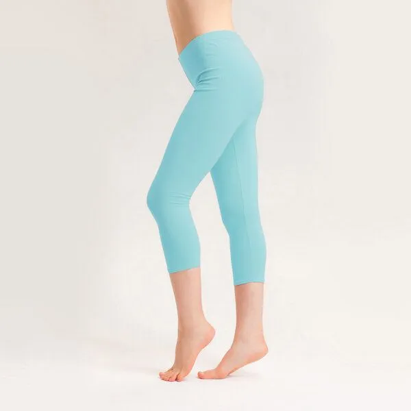 Frija Omina Frija Omina Bio Capri Leggings, 3/4 Leggings hell, Lichtblau (blau), – Produktbild 1 von 3