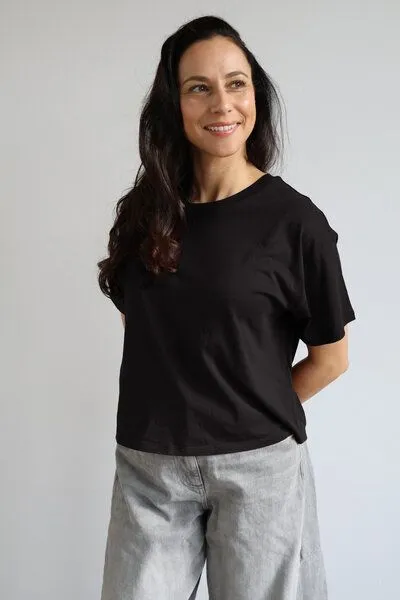 Kultgut Kultgut Pro Earth- Biofair- Supersoft T-Shirt / Boxistyle, Schwarz, – Produktbild 1 von 2