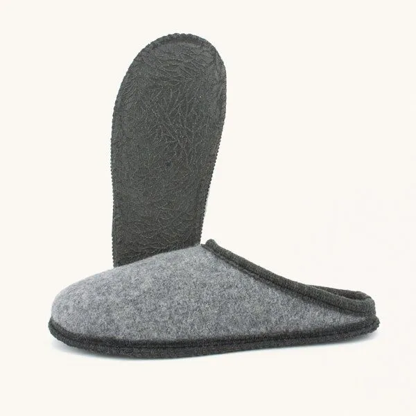 Kitz-Pichler Kitz-Pichler Filz-Hausschuh Grainau aus 100% Schurwolle - Damen & Herren Pantoffel, Grau, – Produktbild 3 von 4
