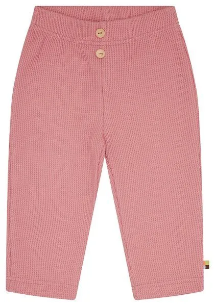 loud + proud loud + proud Babys & Kinder Hose in Waffelstruktur, GOTS-zertifiziert, Sorbet(rosa), – Produktbild 2 von 3