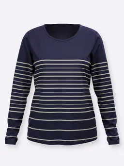 Witt Langarmshirt marine-sand-geringelt – Produktbild 1 von 1