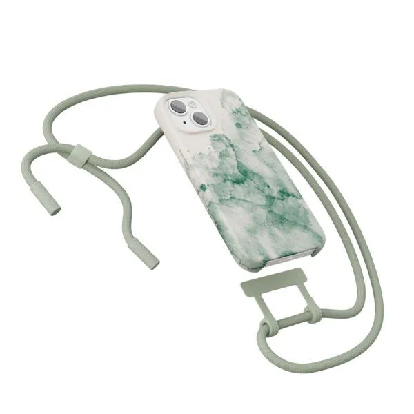 change the label change the label Change Case - 2in1 Nachhaltige iPhone Hülle mit abnehmbarer Kette, Aqua grün, – Produktbild 3 von 4