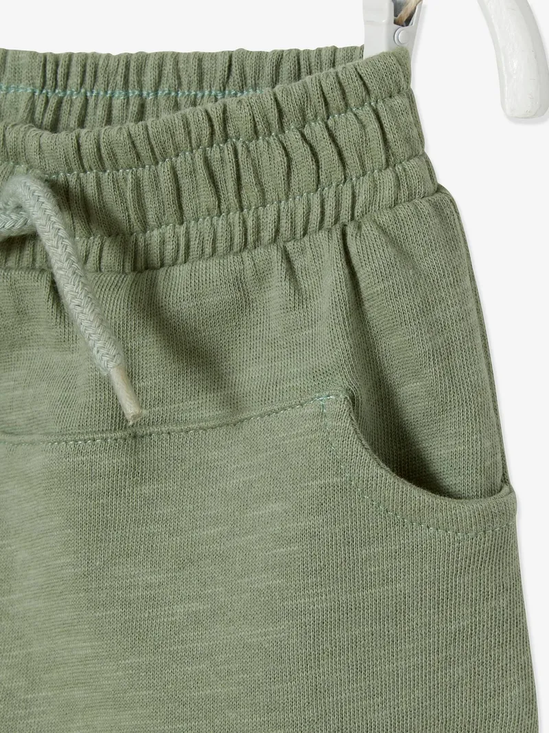 Vertbaudet Sweathose für Jungen Baby BASIC, Graugrün, – Produktbild 2 von 3