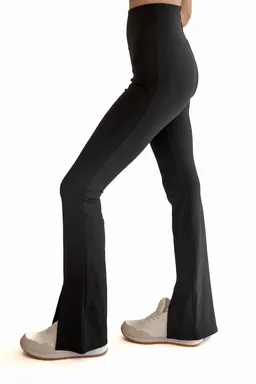 SEAAV SEAAV Damen vegan Leggings Cut Out Bootcut Onyx Schwarz – Produktbild 1 von 1