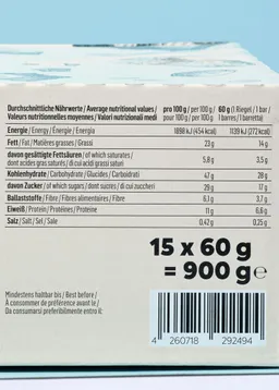 KoRo Bio Oat Bar Peanut Chocolate 15 x 60 g – Produktbild 1 von 1