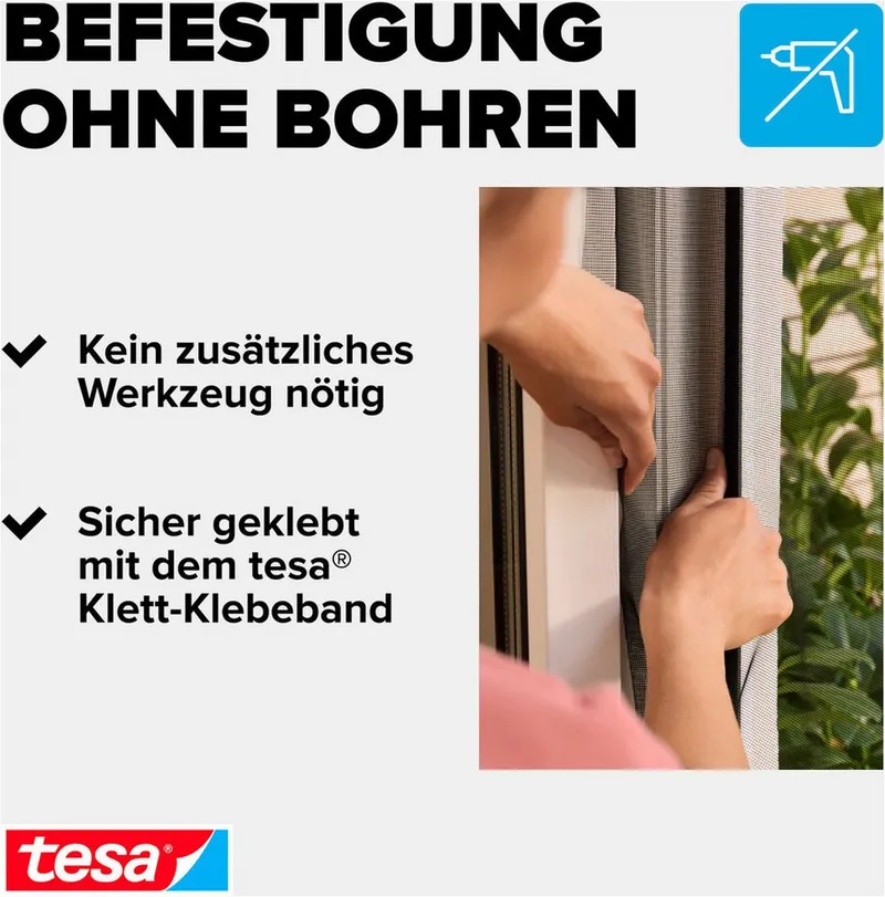 Tesa Tesa Fliegengitter "Standard" 130 x 150 cm – Produktbild 8 von 8