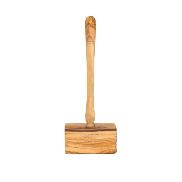 NATUREHOME NATUREHOME Fleischklopfer Holz aus Olivenholz - 25 cm Zweiseitiger Fleischhammer / Holzkeule - Handgefertigt, Natürlich & Nachhaltig – Produktbild 4 von 4