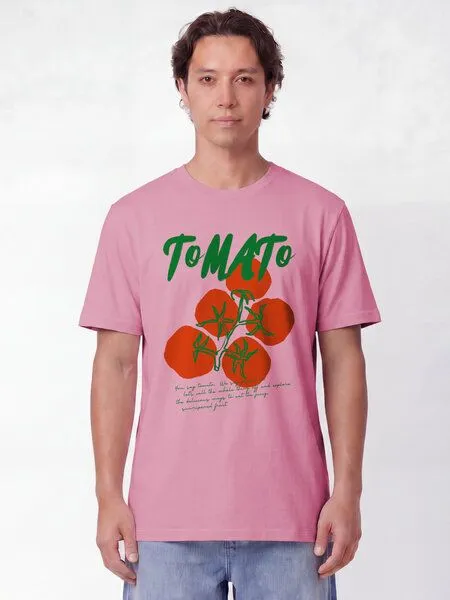 watapparel watapparel T-Shirt Unisex Tomato, Bubble pink, – Produktbild 2 von 2