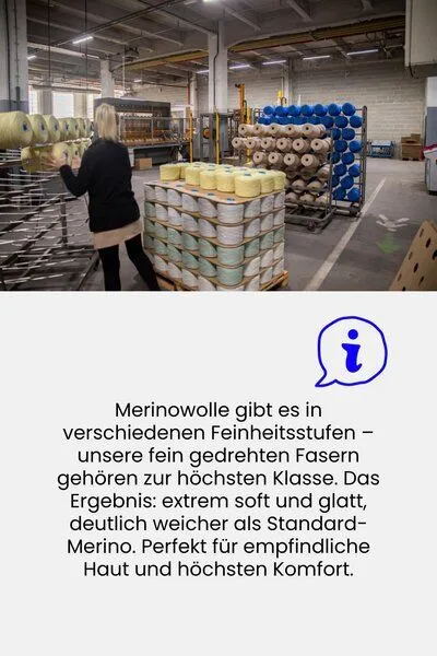 Fisherman Strickmütze aus Merinowolle, ohrenfrei Unisex Kiwistories, Blau, – Produktbild 3 von 3