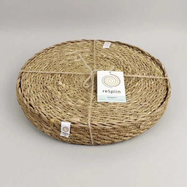 reSpiin reSpiin Seegras-Tischsets mit Halter - 6er-Set, Natur, – Produktbild 2 von 4