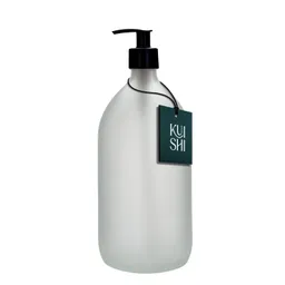 Pumpflasche aus weißem Glas – Produktbild 1 von 1