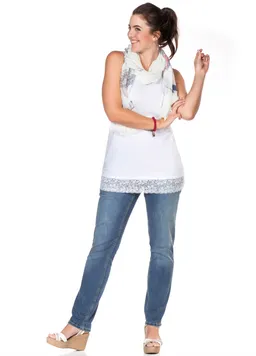 sheego Tanktop weiß – Produktbild 1 von 1